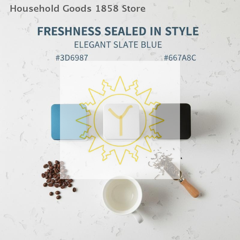 Coffee Tea Leaf And Bean - Kahve Çekirdeği Çay Yaprağı Şeker Saklama