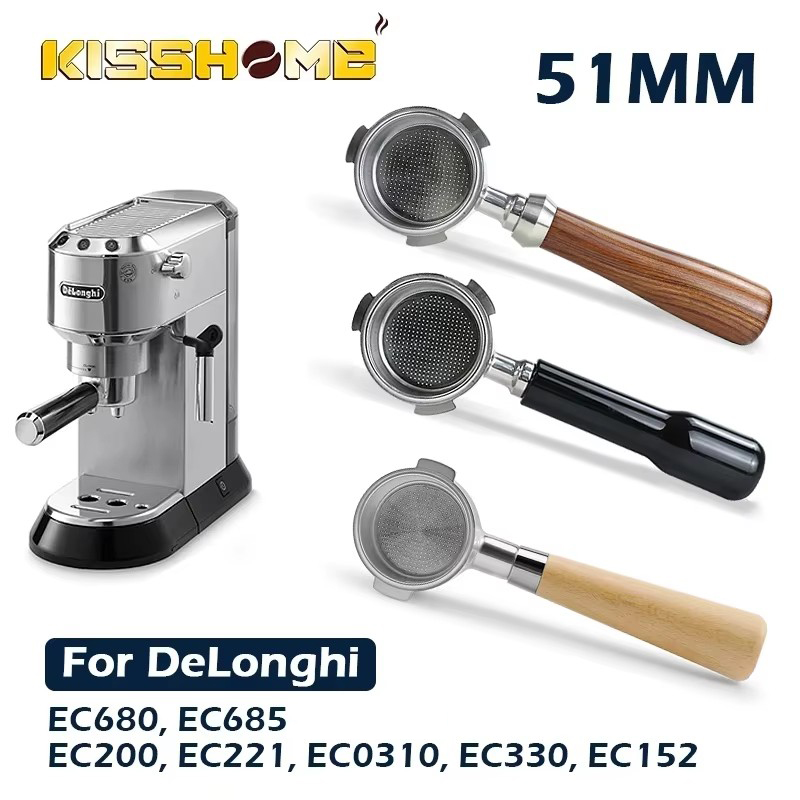 Coffee Tea Espresso - Kahve Dipsiz Portafilter 51 MM Delonghi