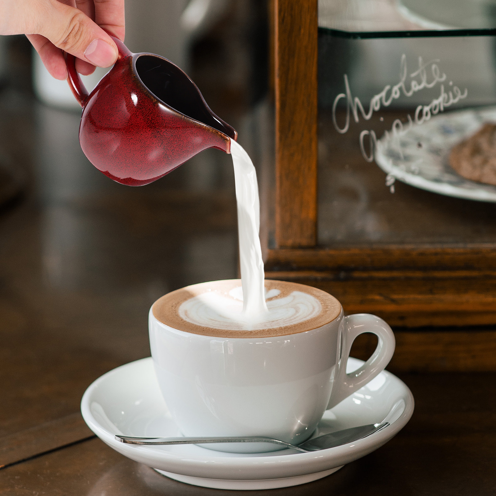 Coffee Tea Creamer - Seramik Süt Sürahisi Avrupa Tarzı Pürüzsüz