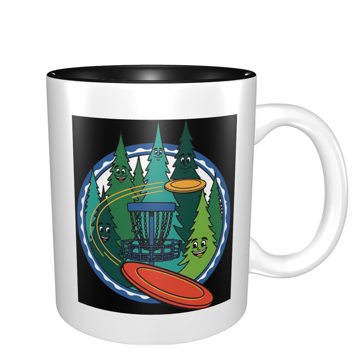 Coffee Tea Gift Basket - Komik Disk Golf Uçan Disk Sepeti