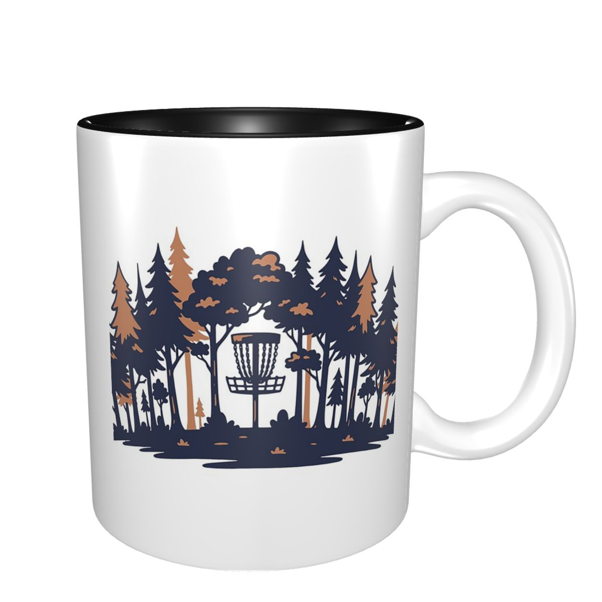 Coffee Tea Gift Basket - Disk Golf Sahne Orman Sepeti Siluet