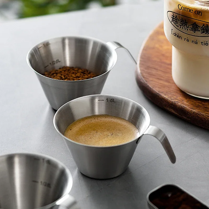 Barista Milk Jug - 100ml ölçüm kabı paslanmaz çelik Espresso