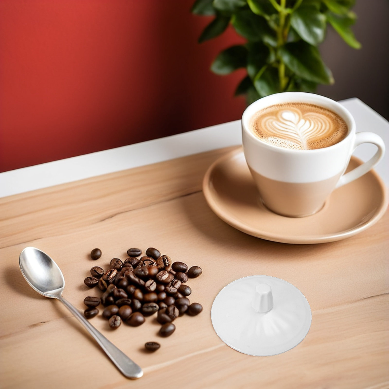 Coffee Tea Replacement - 2 adet porselen kupa kapağı yedek