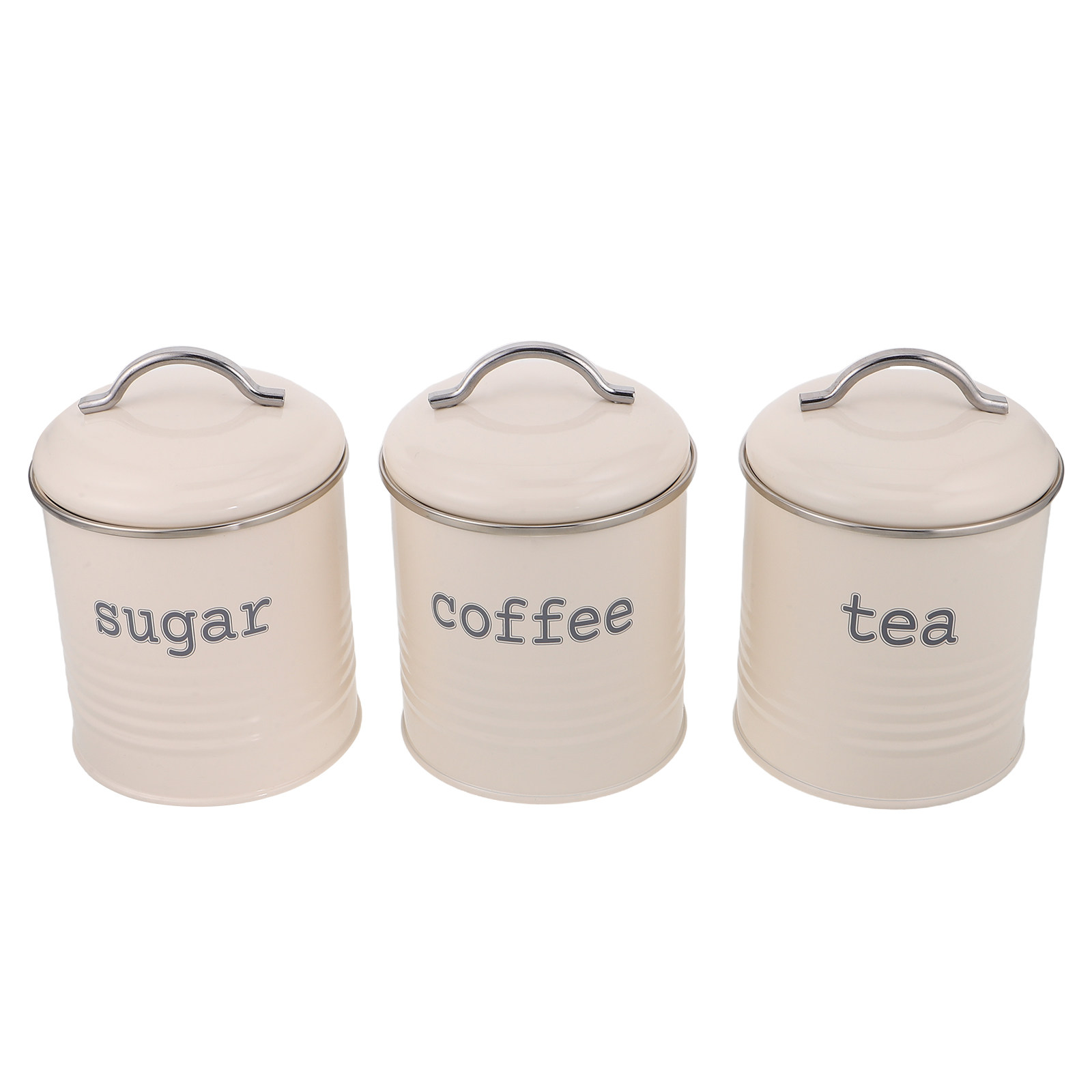 Tea Coffee Sugar Container - 3 adet mühürlü kahve çekirdeği konteyner
