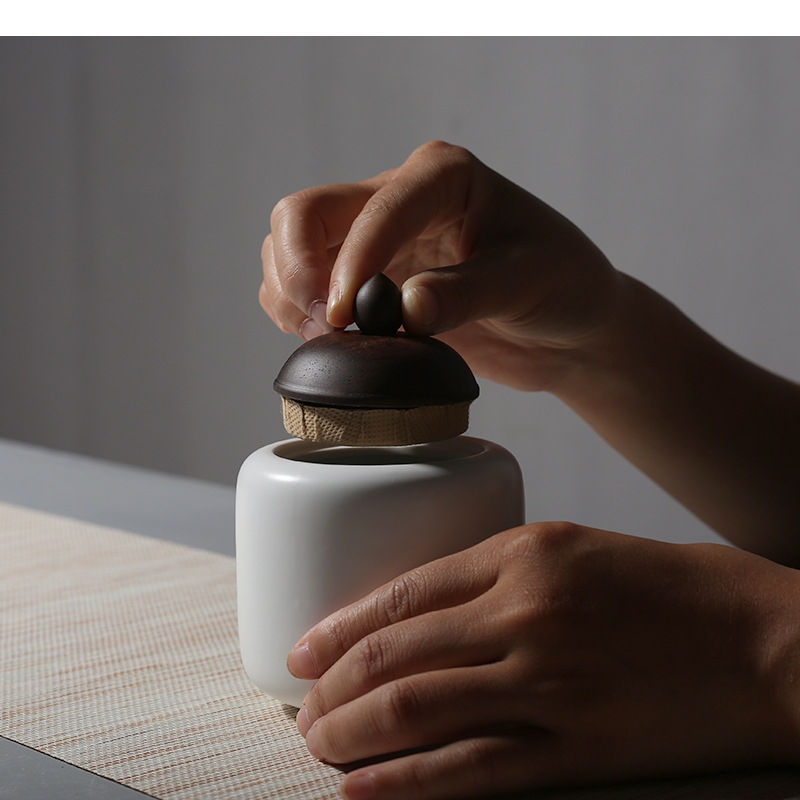 Seramik Çaydanlık Ahşap Kapakl - Tea Coffee Sugar Container incelemesi ve fiyatı