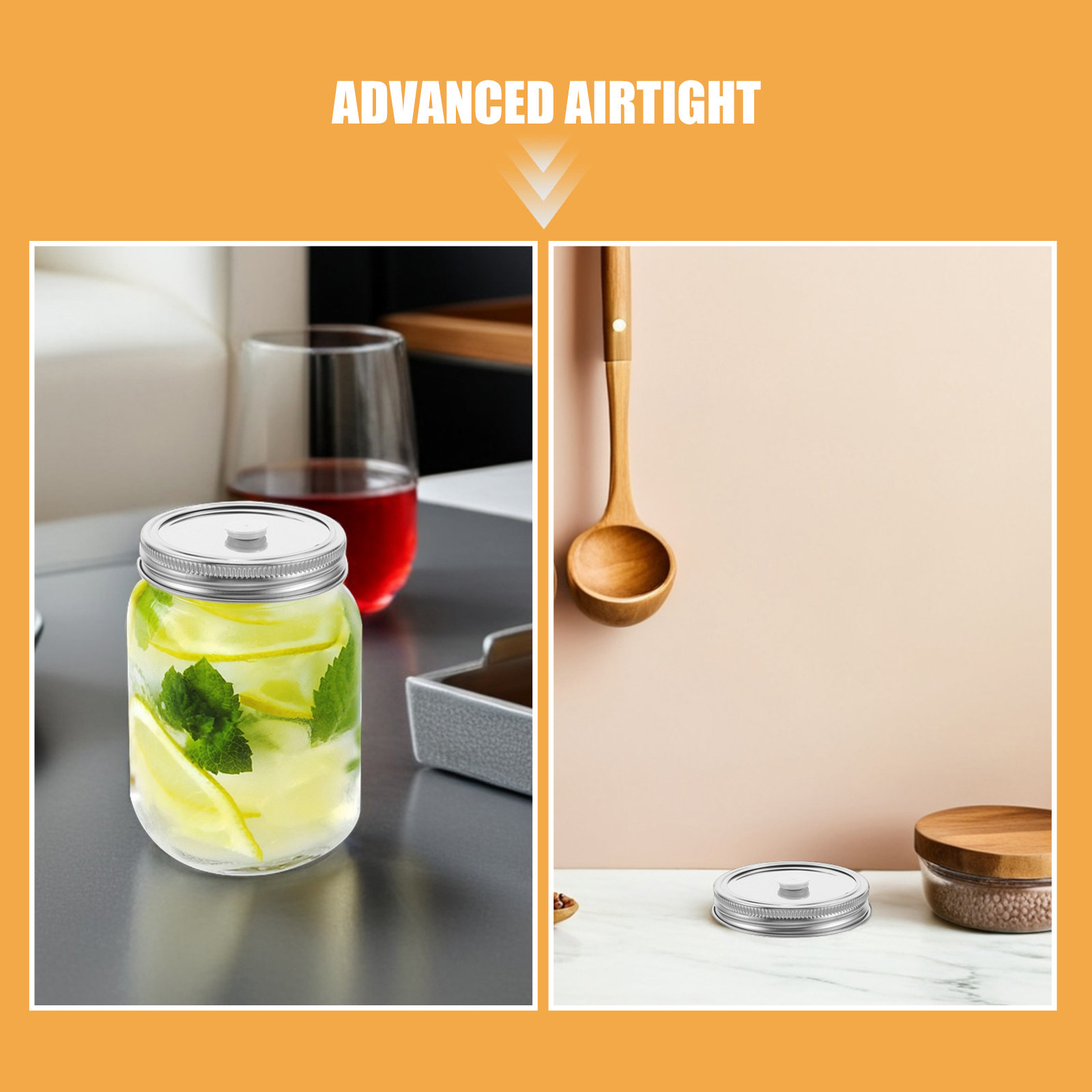 4 Adet Vakumlu Kapak, Mason Ka - Coffee Tea Replacement incelemesi ve fiyatı