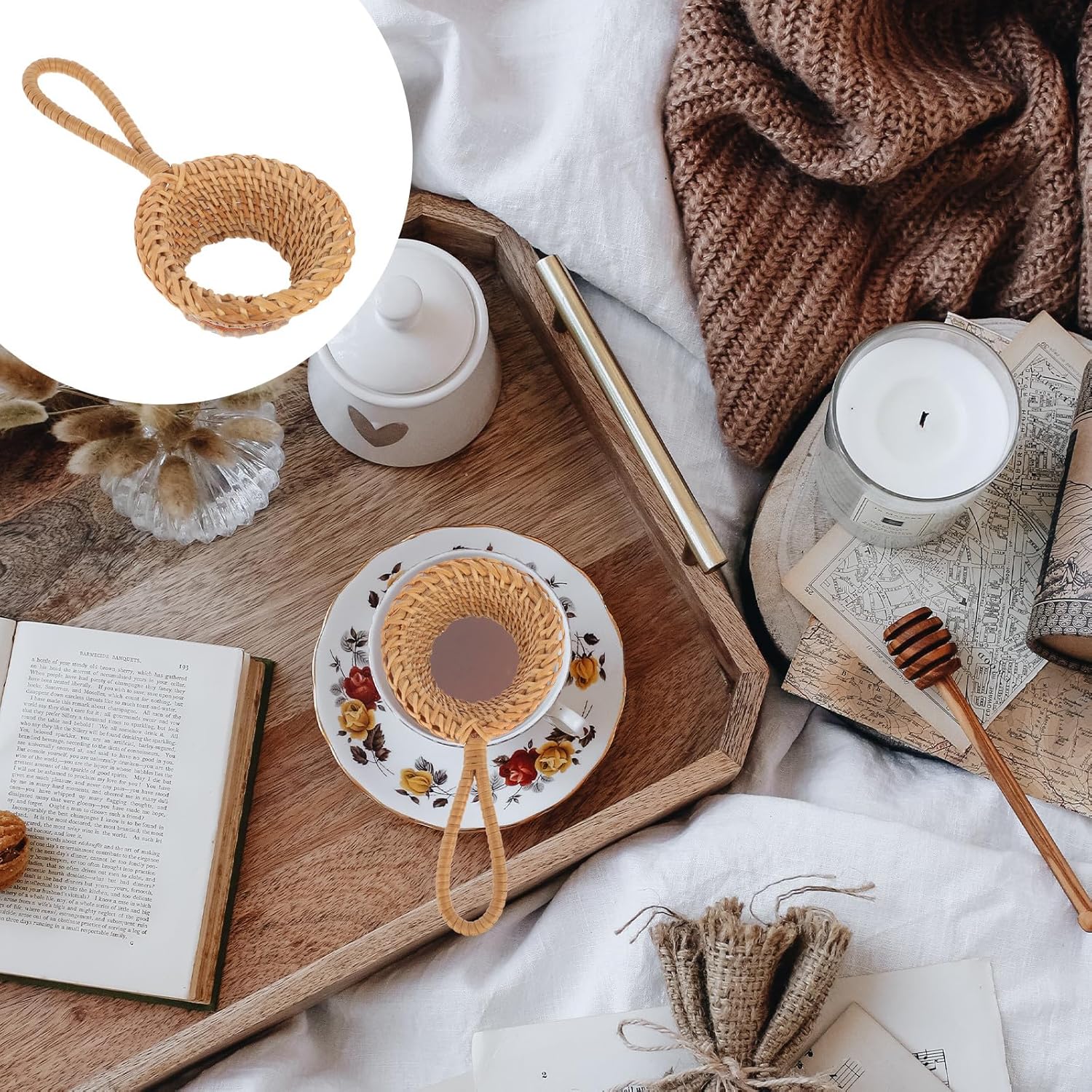 Rattan Çay Süzgeci El Yapımı İ - Tea Strainer Mesh incelemesi ve fiyatı