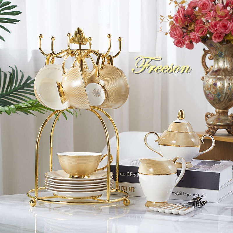 Lüks altın kemik çini kahve se - Coffee Tea Creamer incelemesi ve fiyatı