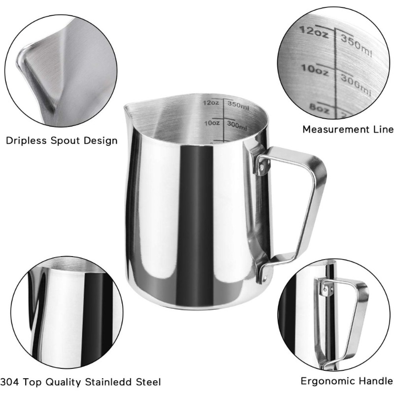 Süt Köpürtme Sürahisi, Paslanm - Barista Milk Jug incelemesi ve fiyatı