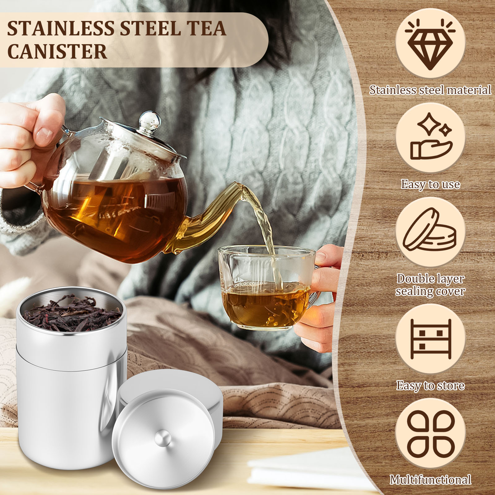 Paslanmaz Çelik Çay Yaprağı Te - Coffee Tea Leaf And Bean incelemesi ve fiyatı