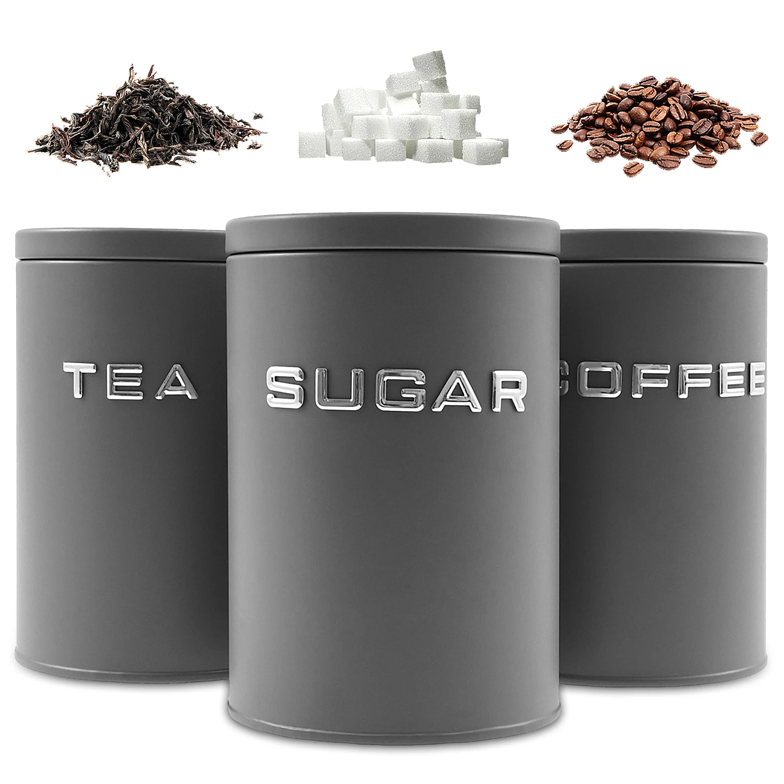 3 Adet Çay Kahve Şeker Saklama - Tea Coffee Sugar Container incelemesi ve fiyatı